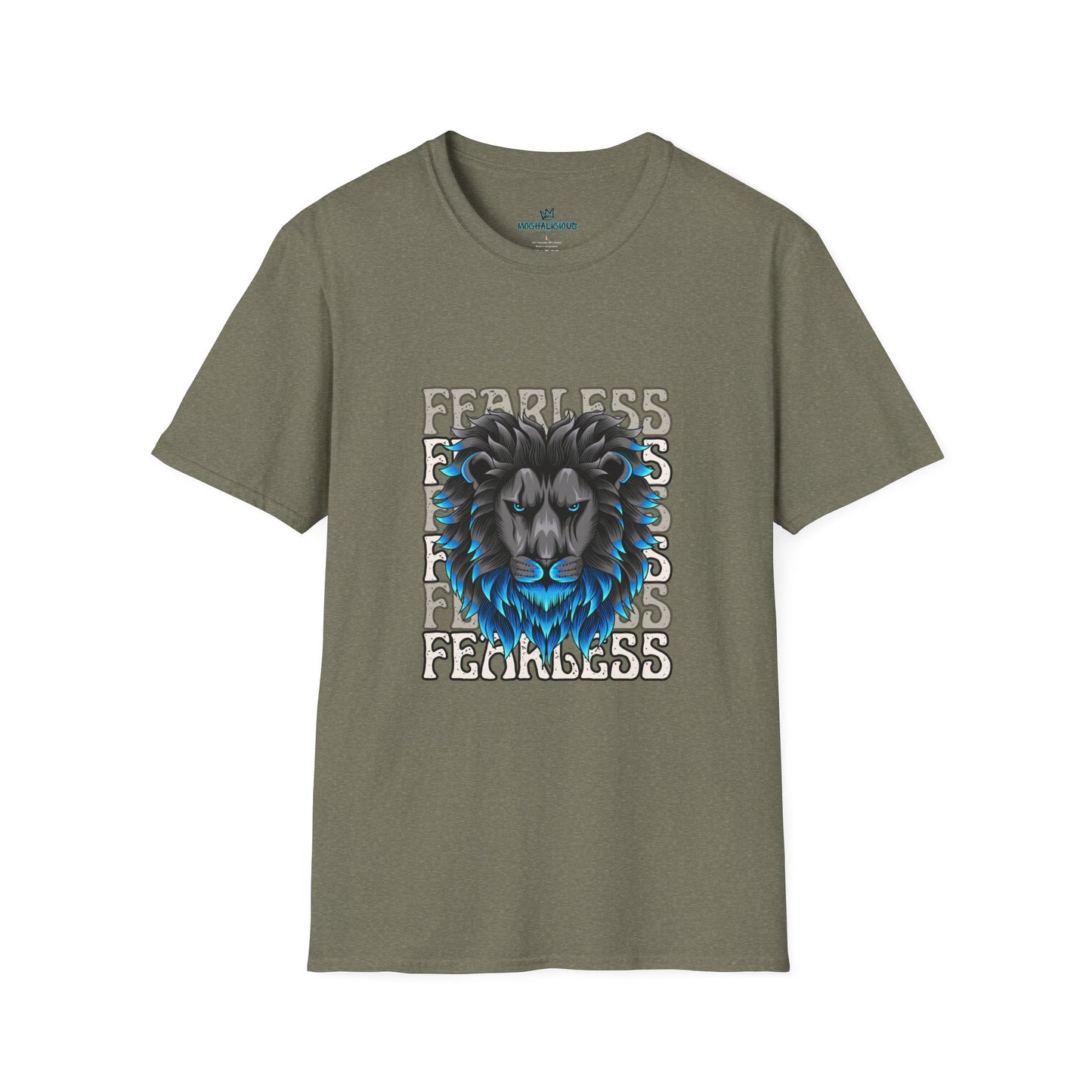 Fearless Lion Graphic T-Shirt, Unisex Casual Wear, Motivational Shirt, Animal Lover Gift, Birthday, Everyday Style, Comfortable Tee