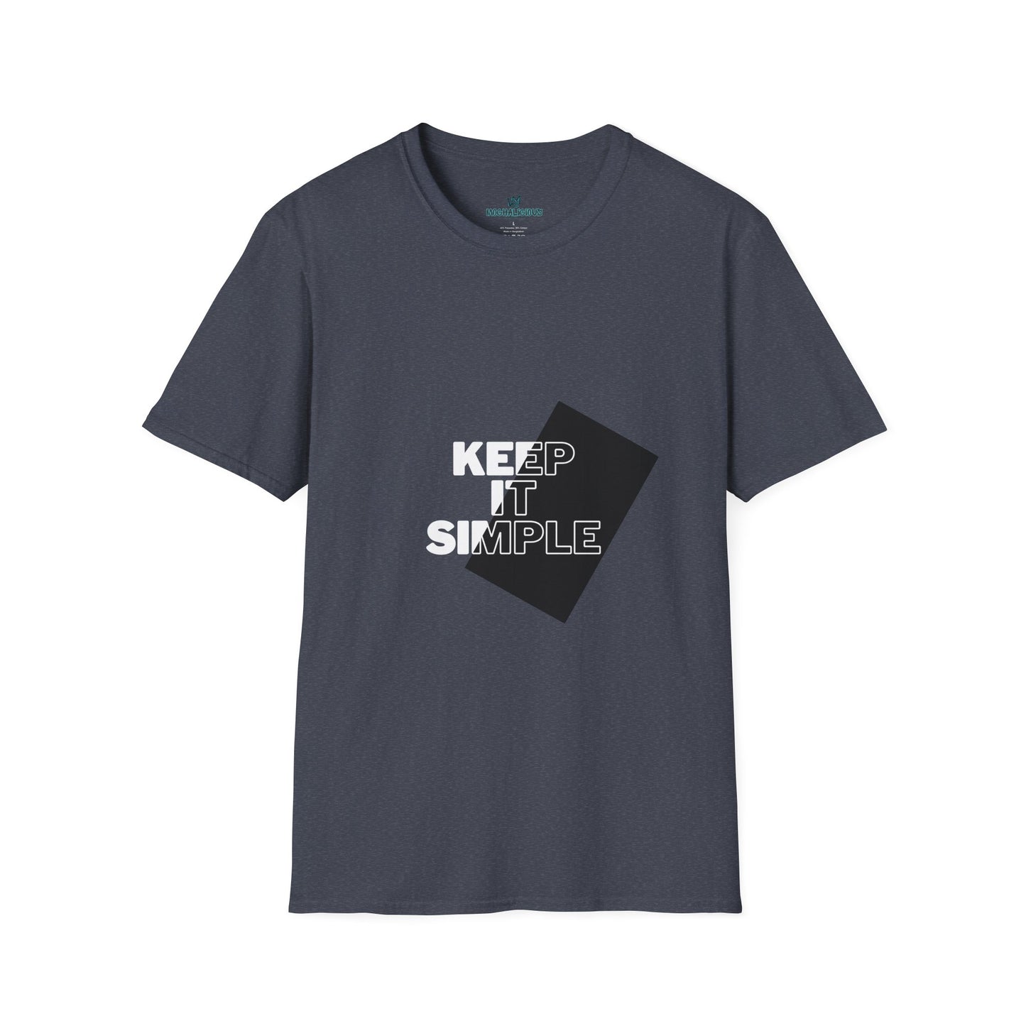 Unisex Keep It Simple T-Shirt, Casual Tee, Minimalist Shirt, Everyday Wear, Gift for Him/Her, Trendy Black Tee