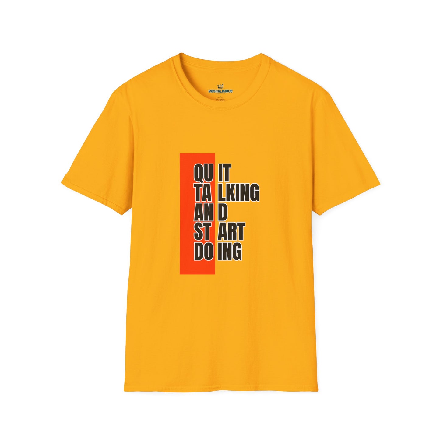 Motivational Quote T-Shirt, Unisex Softstyle T-Shirt, Inspirational Tee, Positive Affirmation Shirt, Gift for Entrepreneurs, Start Doing Tee
