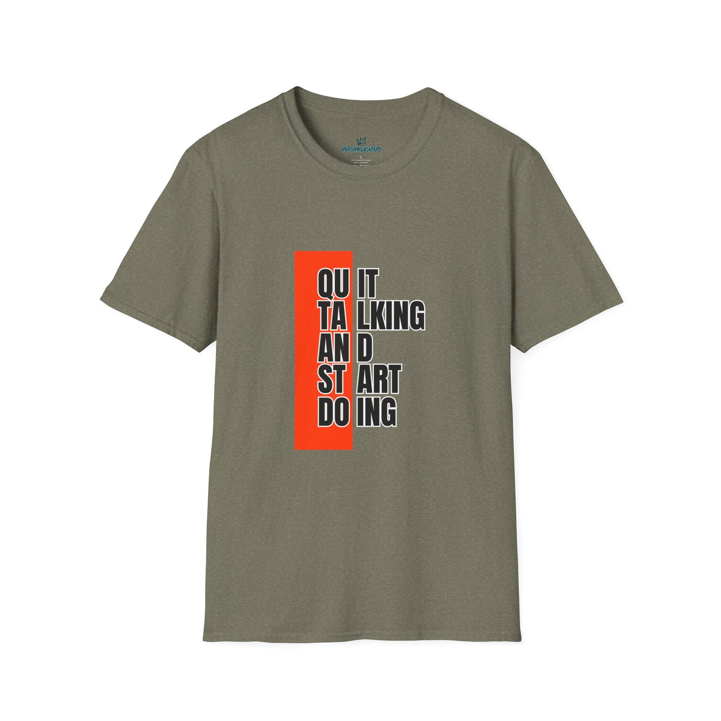 Motivational Quote T-Shirt, Unisex Softstyle T-Shirt, Inspirational Tee, Positive Affirmation Shirt, Gift for Entrepreneurs, Start Doing Tee