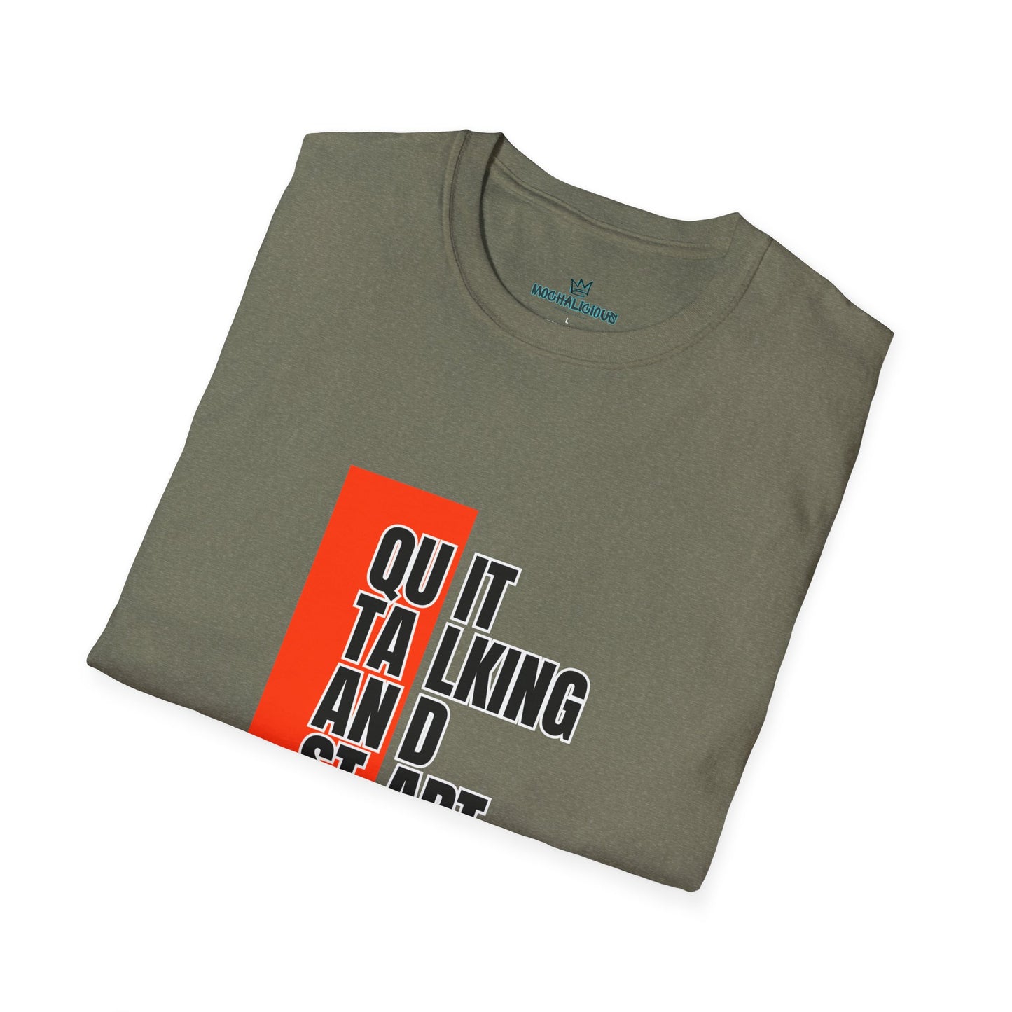 Motivational Quote T-Shirt, Unisex Softstyle T-Shirt, Inspirational Tee, Positive Affirmation Shirt, Gift for Entrepreneurs, Start Doing Tee