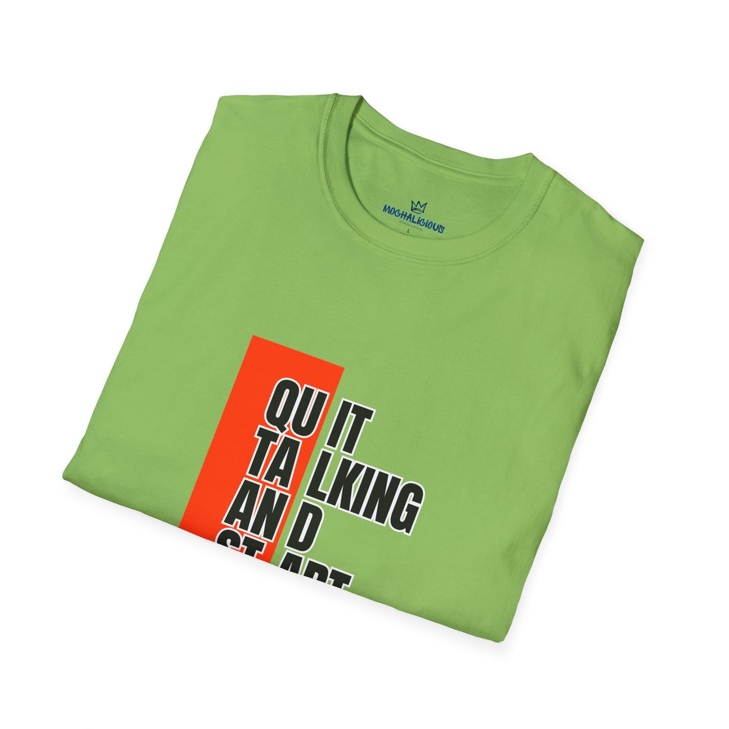 Motivational Quote T-Shirt, Unisex Softstyle T-Shirt, Inspirational Tee, Positive Affirmation Shirt, Gift for Entrepreneurs, Start Doing Tee