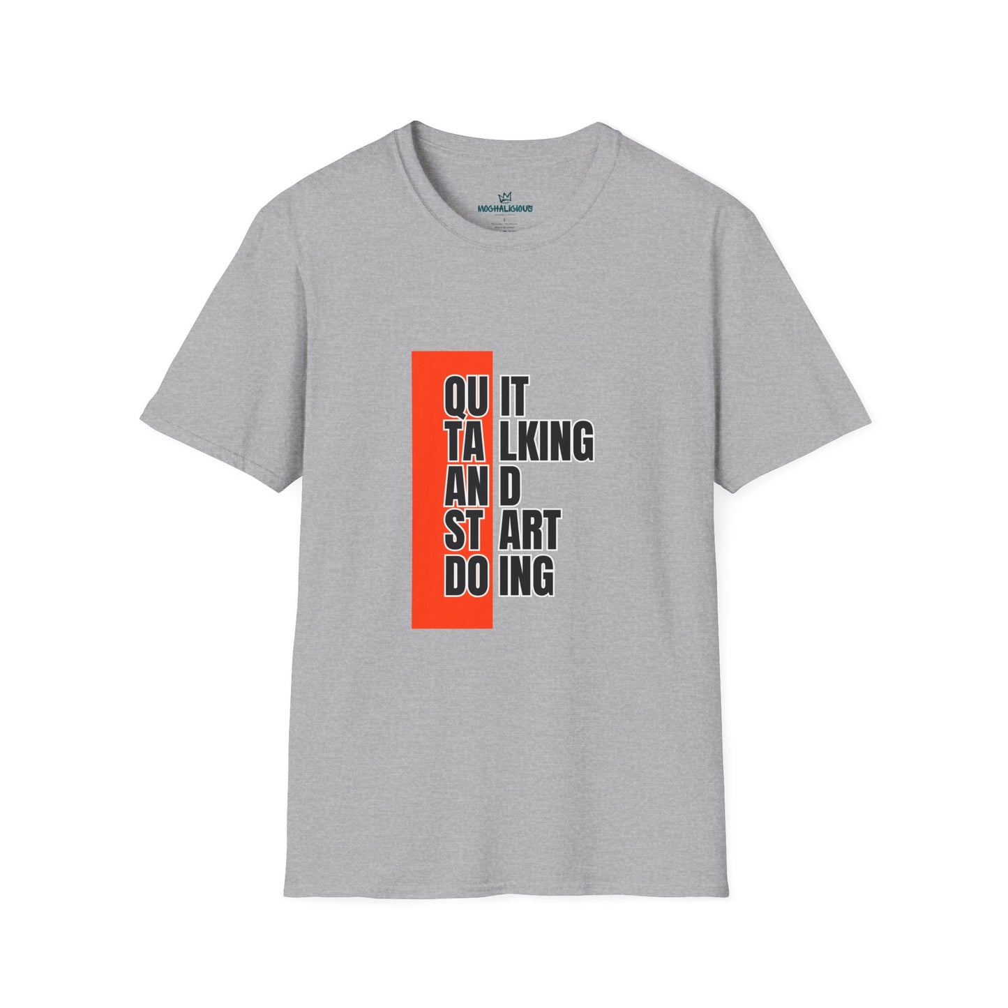 Motivational Quote T-Shirt, Unisex Softstyle T-Shirt, Inspirational Tee, Positive Affirmation Shirt, Gift for Entrepreneurs, Start Doing Tee