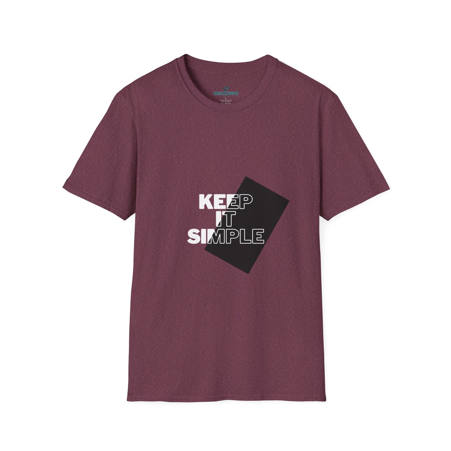 Unisex Keep It Simple T-Shirt, Casual Tee, Minimalist Shirt, Everyday Wear, Gift for Him/Her, Trendy Black Tee
