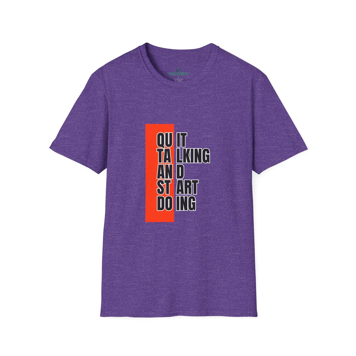 Motivational Quote T-Shirt, Unisex Softstyle T-Shirt, Inspirational Tee, Positive Affirmation Shirt, Gift for Entrepreneurs, Start Doing Tee