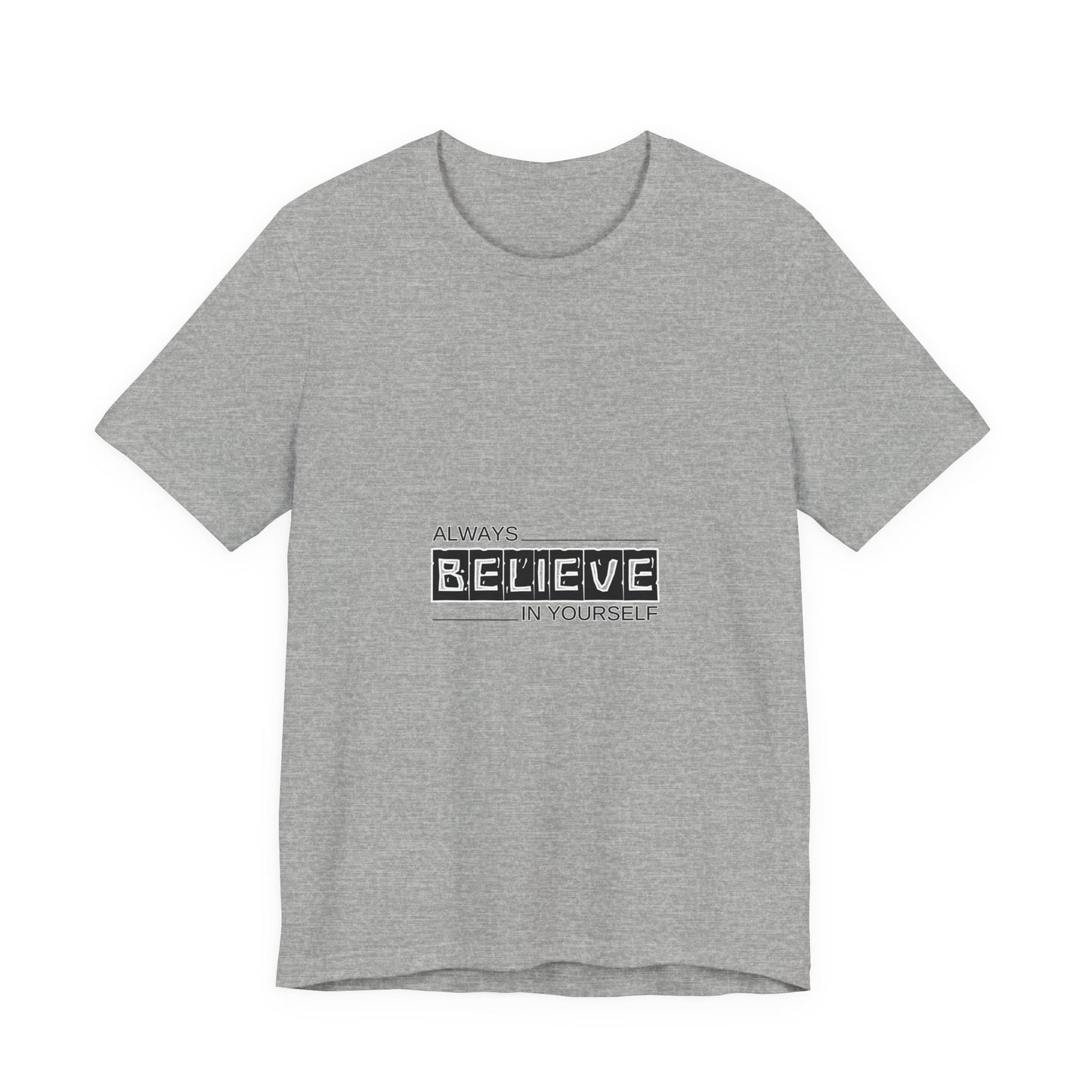 Believe in Yourself Inspirational Unisex Tee, Motivational Shirt, Positive Message Top, Gift for Friends, Casual Everyday Wear, Life [...]