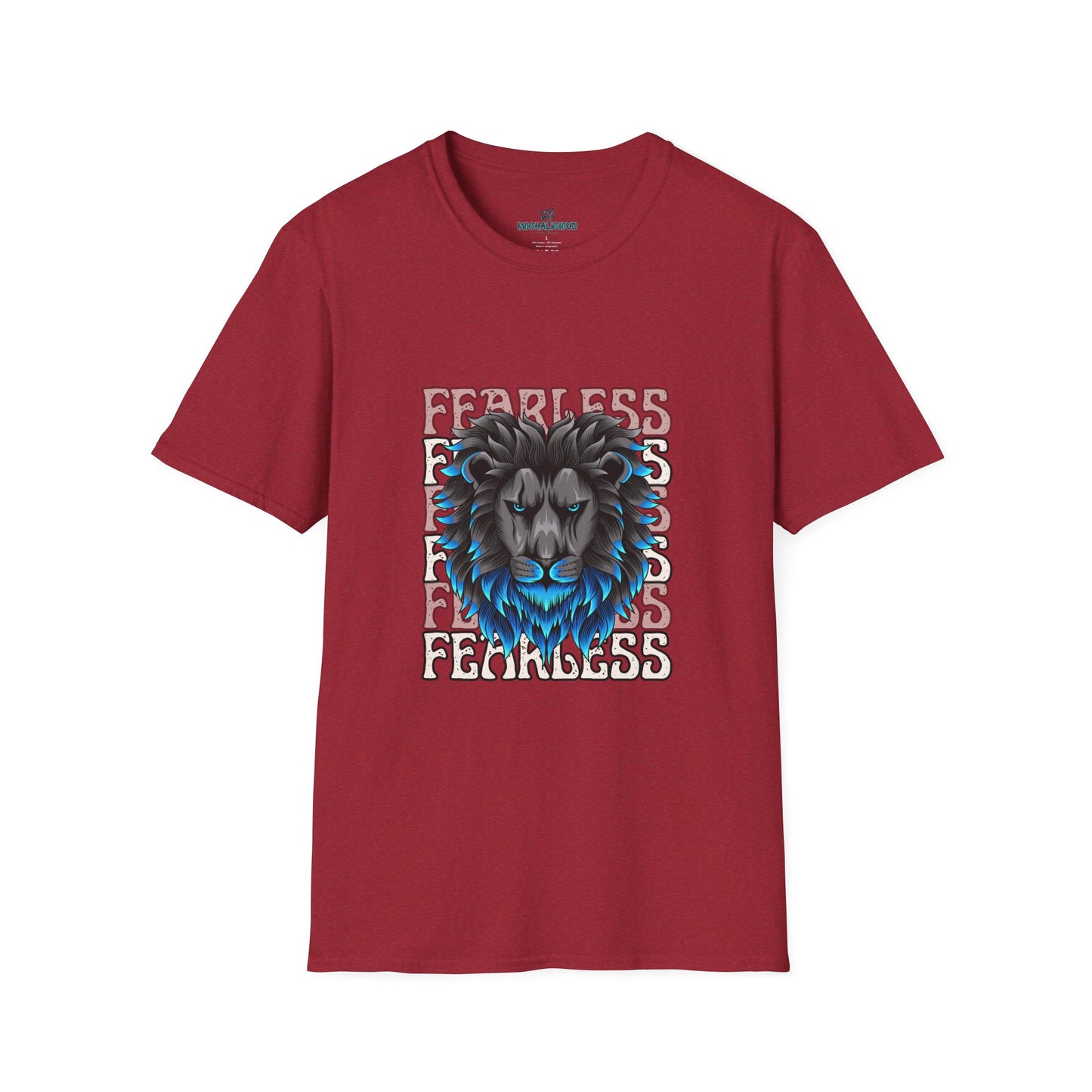 Fearless Lion Graphic T-Shirt, Unisex Casual Wear, Motivational Shirt, Animal Lover Gift, Birthday, Everyday Style, Comfortable Tee