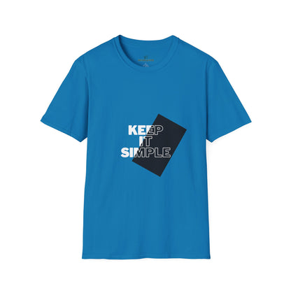 Unisex Keep It Simple T-Shirt, Casual Tee, Minimalist Shirt, Everyday Wear, Gift for Him/Her, Trendy Black Tee