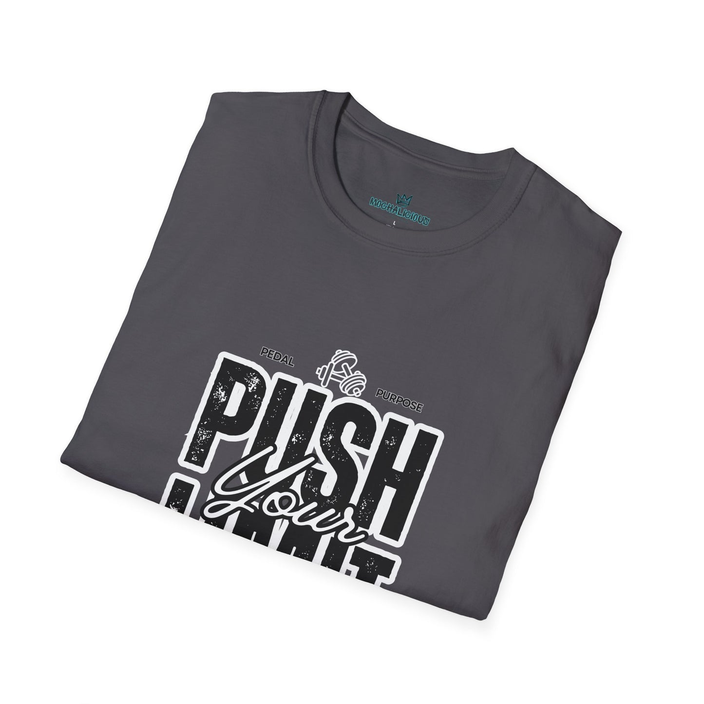 Motivational Fitness T-Shirt, Gym Wear, Unisex Workout T-Shirt, Encouragement Tee, Active Lifestyle Shirt, Gift for Athletes (White Out-Lined)
