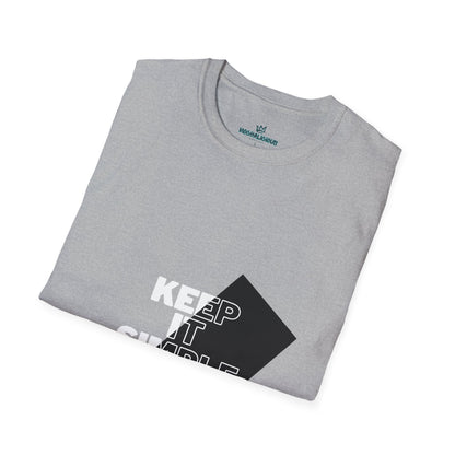 Unisex Keep It Simple T-Shirt, Casual Tee, Minimalist Shirt, Everyday Wear, Gift for Him/Her, Trendy Black Tee