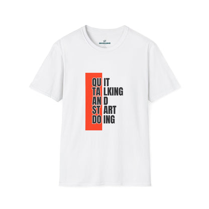 Motivational Quote T-Shirt, Unisex Softstyle T-Shirt, Inspirational Tee, Positive Affirmation Shirt, Gift for Entrepreneurs, Start Doing Tee