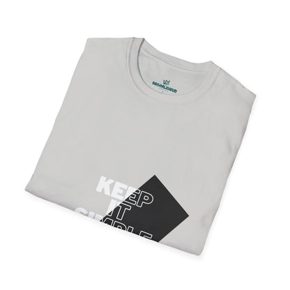 Unisex Keep It Simple T-Shirt, Casual Tee, Minimalist Shirt, Everyday Wear, Gift for Him/Her, Trendy Black Tee