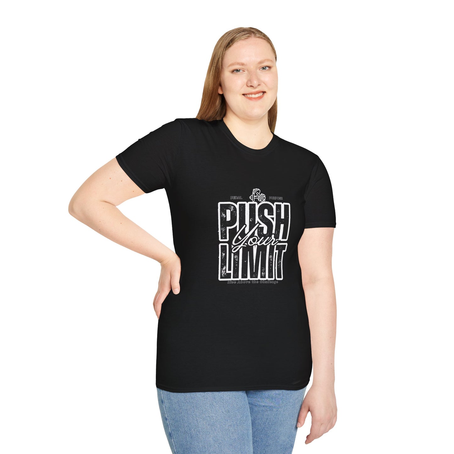 Motivational Fitness T-Shirt, Gym Wear, Unisex Workout T-Shirt, Encouragement Tee, Active Lifestyle Shirt, Gift for Athletes (White Out-Lined)