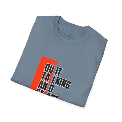 Motivational Quote T-Shirt, Unisex Softstyle T-Shirt, Inspirational Tee, Positive Affirmation Shirt, Gift for Entrepreneurs, Start Doing Tee
