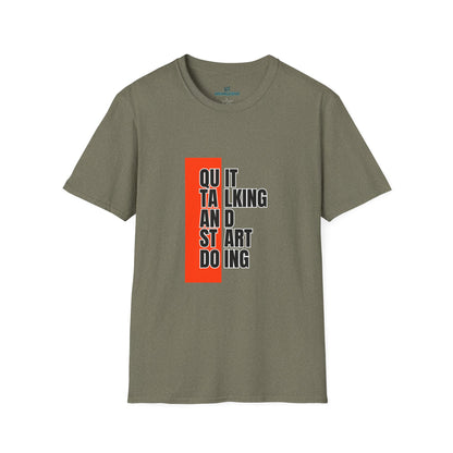 Motivational Quote T-Shirt, Unisex Softstyle T-Shirt, Inspirational Tee, Positive Affirmation Shirt, Gift for Entrepreneurs, Start Doing Tee
