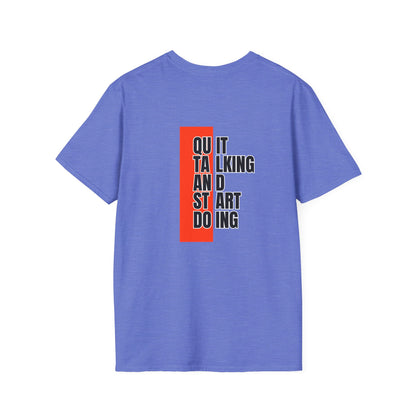 Motivational Quote T-Shirt, Unisex Softstyle T-Shirt, Inspirational Tee, Positive Affirmation Shirt, Gift for Entrepreneurs, Start Doing Tee