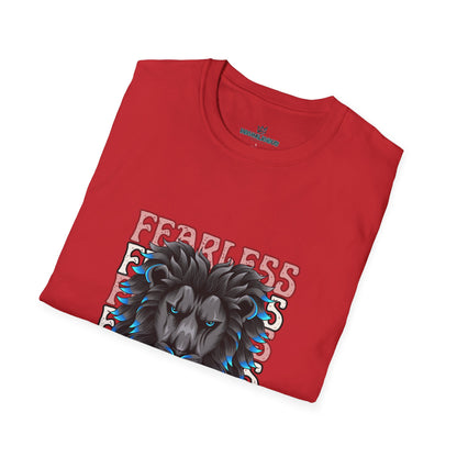 Fearless Lion Graphic T-Shirt, Unisex Casual Wear, Motivational Shirt, Animal Lover Gift, Birthday, Everyday Style, Comfortable Tee