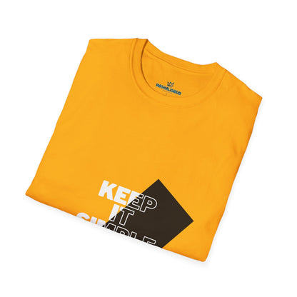 Unisex Keep It Simple T-Shirt, Casual Tee, Minimalist Shirt, Everyday Wear, Gift for Him/Her, Trendy Black Tee