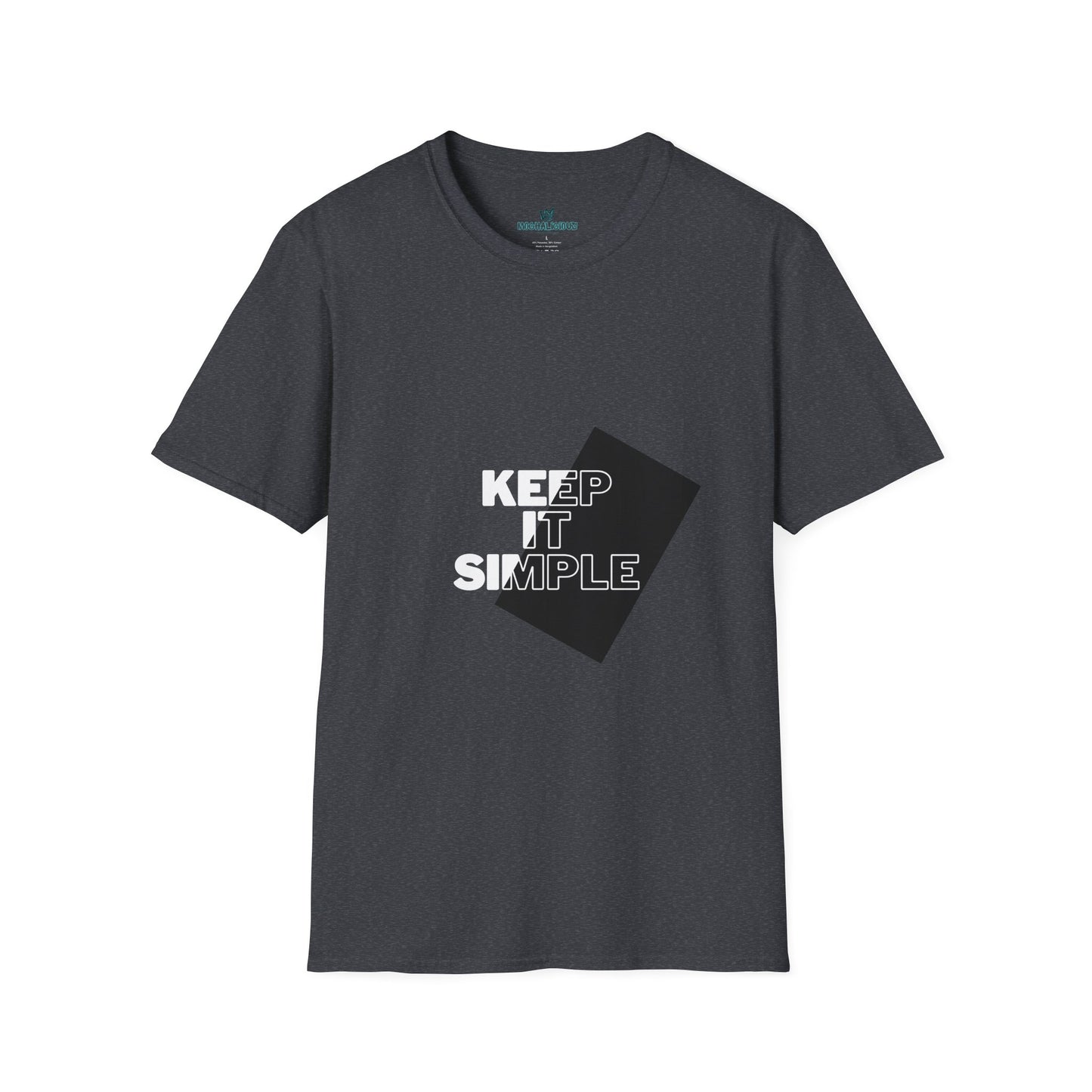 Unisex Keep It Simple T-Shirt, Casual Tee, Minimalist Shirt, Everyday Wear, Gift for Him/Her, Trendy Black Tee