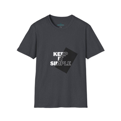 Unisex Keep It Simple T-Shirt, Casual Tee, Minimalist Shirt, Everyday Wear, Gift for Him/Her, Trendy Black Tee