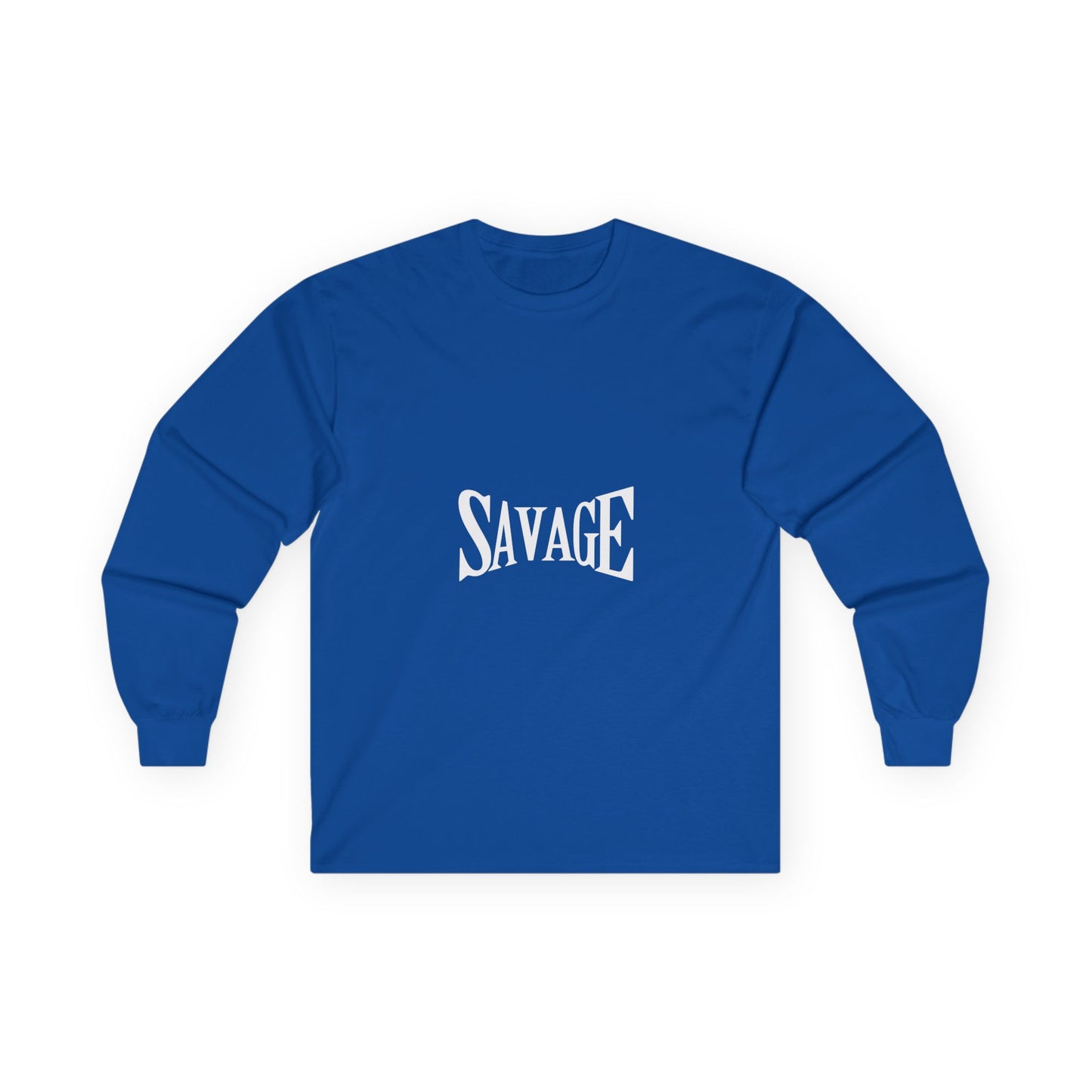 Savage Long Sleeve Tee for Bold Souls, Unisex Cotton Shirt for Everyday Wear, Streetwear Style, Gift for Friends