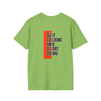 Motivational Quote T-Shirt, Unisex Softstyle T-Shirt, Inspirational Tee, Positive Affirmation Shirt, Gift for Entrepreneurs, Start Doing Tee