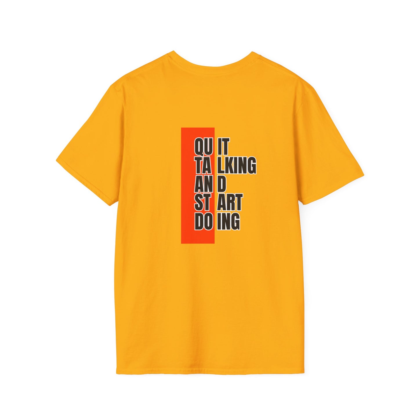 Motivational Quote T-Shirt, Unisex Softstyle T-Shirt, Inspirational Tee, Positive Affirmation Shirt, Gift for Entrepreneurs, Start Doing Tee