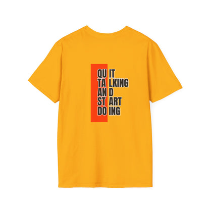 Motivational Quote T-Shirt, Unisex Softstyle T-Shirt, Inspirational Tee, Positive Affirmation Shirt, Gift for Entrepreneurs, Start Doing Tee