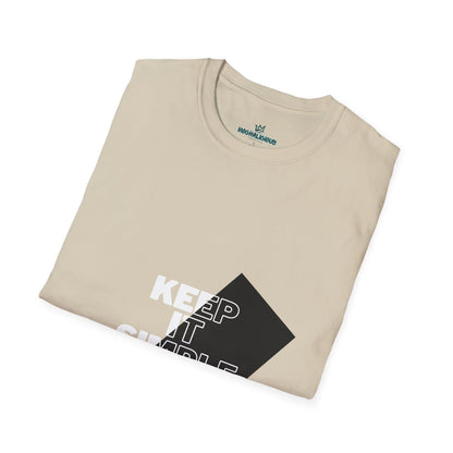 Unisex Keep It Simple T-Shirt, Casual Tee, Minimalist Shirt, Everyday Wear, Gift for Him/Her, Trendy Black Tee