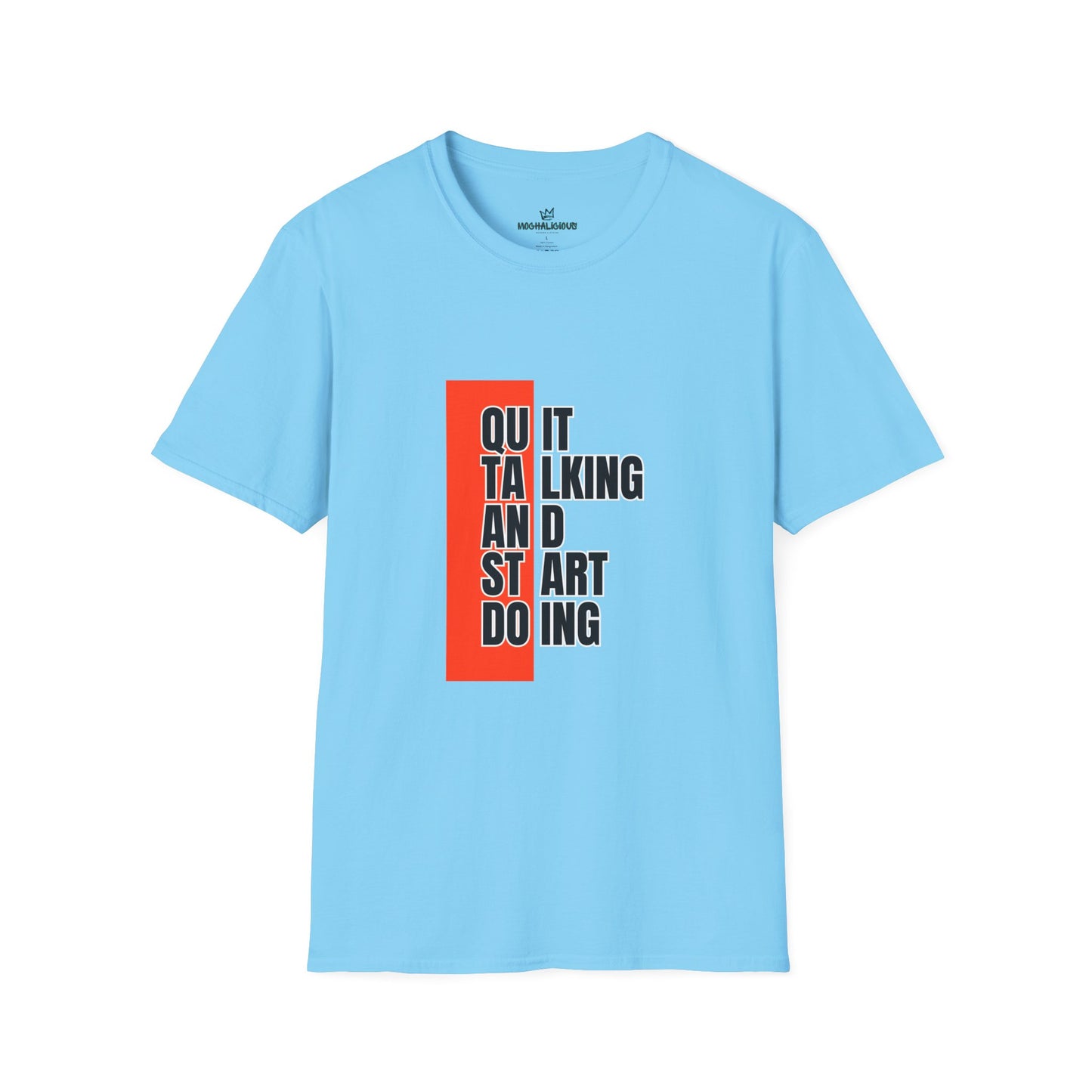 Motivational Quote T-Shirt, Unisex Softstyle T-Shirt, Inspirational Tee, Positive Affirmation Shirt, Gift for Entrepreneurs, Start Doing Tee