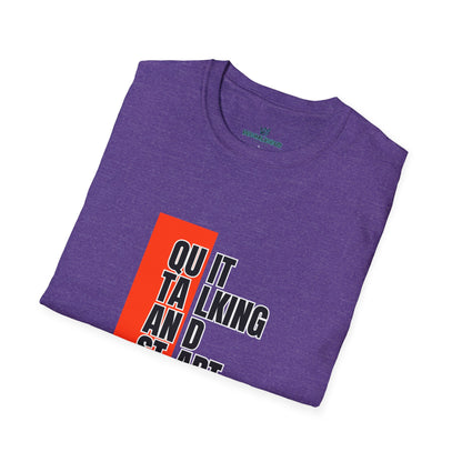 Motivational Quote T-Shirt, Unisex Softstyle T-Shirt, Inspirational Tee, Positive Affirmation Shirt, Gift for Entrepreneurs, Start Doing Tee