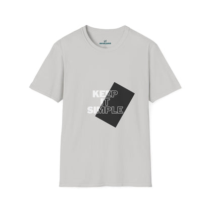 Unisex Keep It Simple T-Shirt, Casual Tee, Minimalist Shirt, Everyday Wear, Gift for Him/Her, Trendy Black Tee